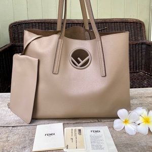 Authentic Fendi Shopper Tote w Pouch SALE!